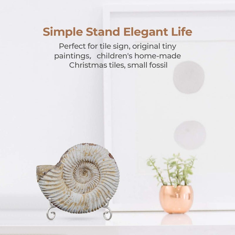 TRLife TR-LIFE Plate Stands for Display - 4 Inch Plate Holder Display Stand + Metal Easel Stand for Picture Frame, Decorative Plates, Photo, Book, Collectibles (2 Pack) - Image 5